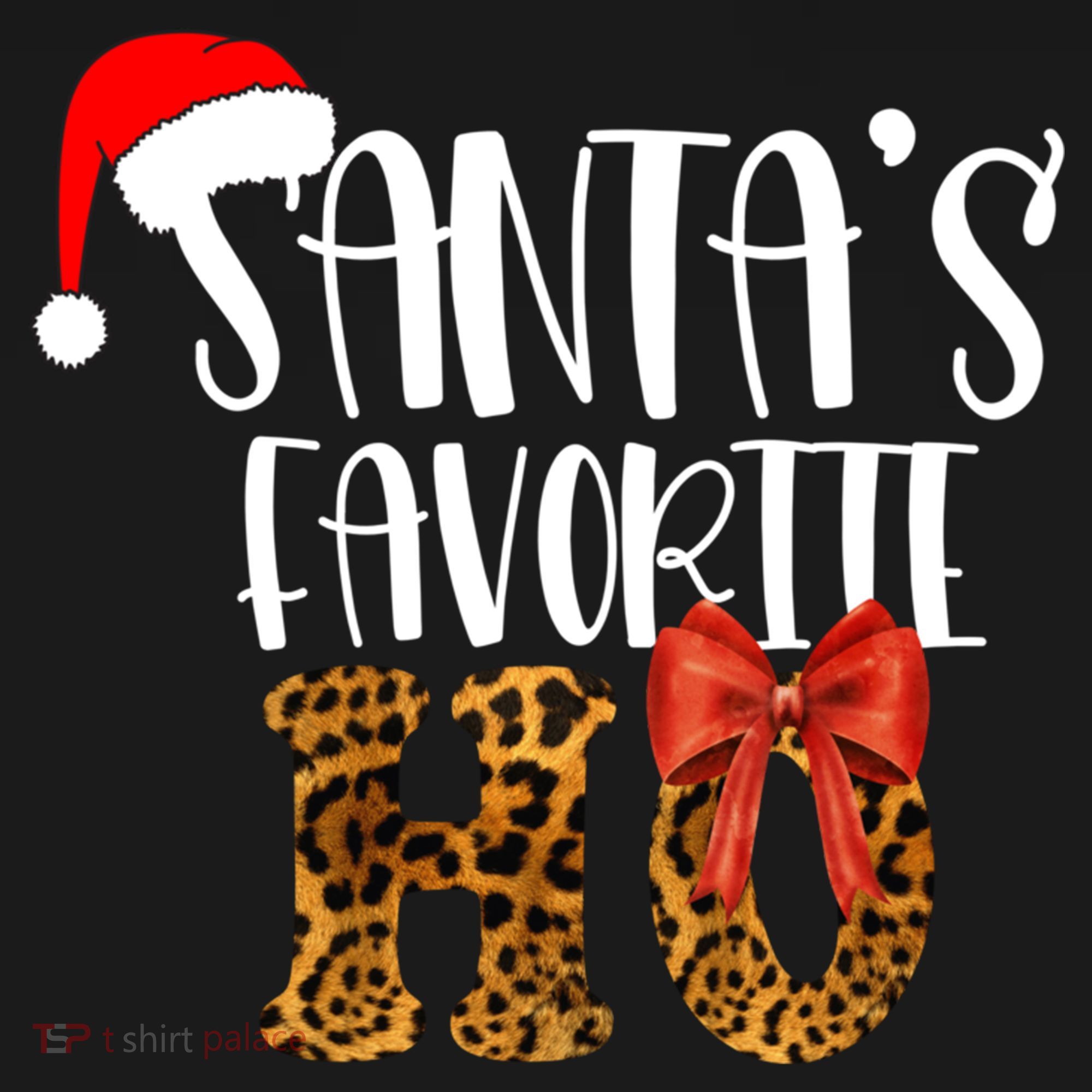 Cute Cheetah SantaS Favorite Ho Christmas S Gift Women's Hoodie