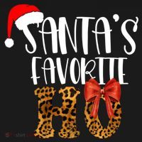 Cute Cheetah SantaS Favorite Ho Christmas S Gift Ornament thumb 1