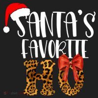 Cute Cheetah SantaS Favorite Ho Christmas S Gift Hat thumb 2