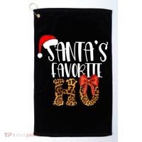 Cute Cheetah SantaS Favorite Ho Christmas S Gift Golf Towel thumb 0