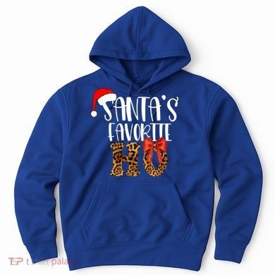 Cute Cheetah SantaS Favorite Ho Christmas S Gift Hoodie