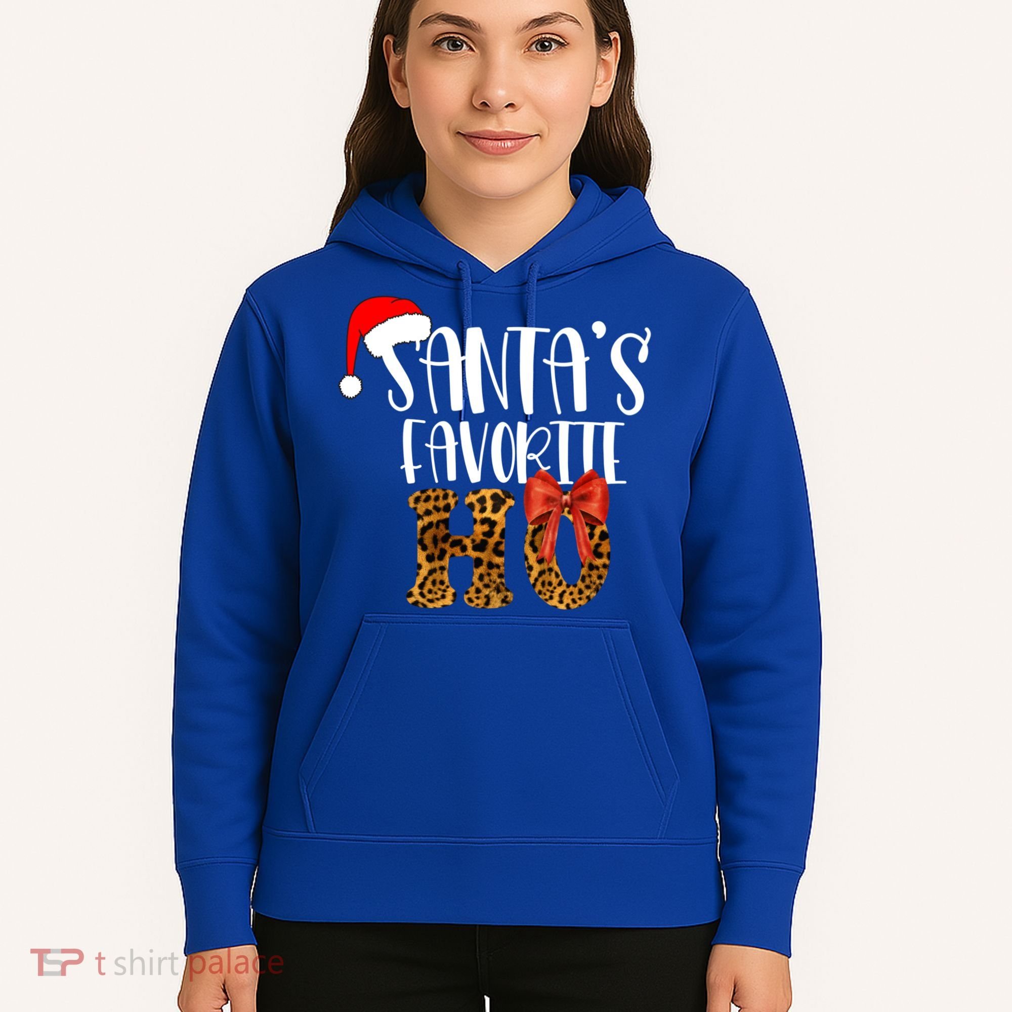 Cute Cheetah SantaS Favorite Ho Christmas S Gift Hoodie