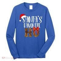 Cute Cheetah SantaS Favorite Ho Christmas S Gift Long Sleeve Shirt thumb 0