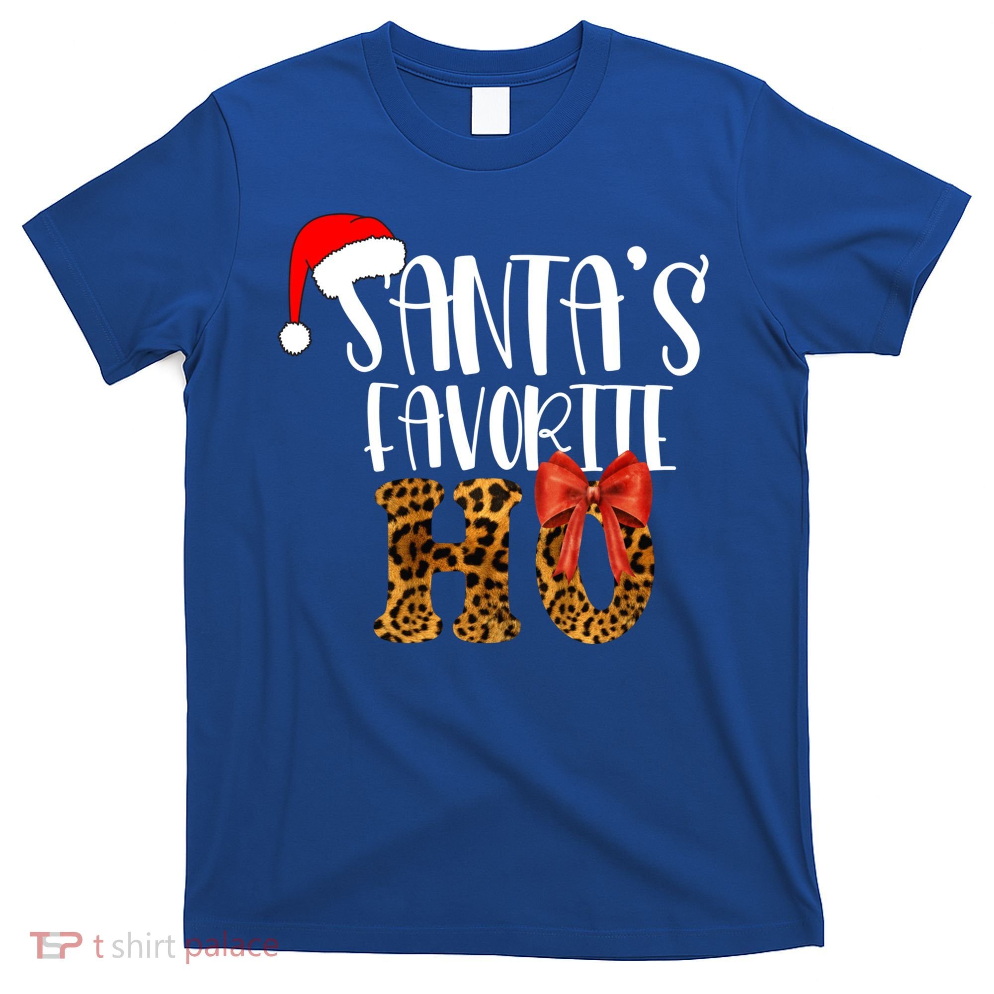 Cute Cheetah SantaS Favorite Ho Christmas S Gift T-Shirt