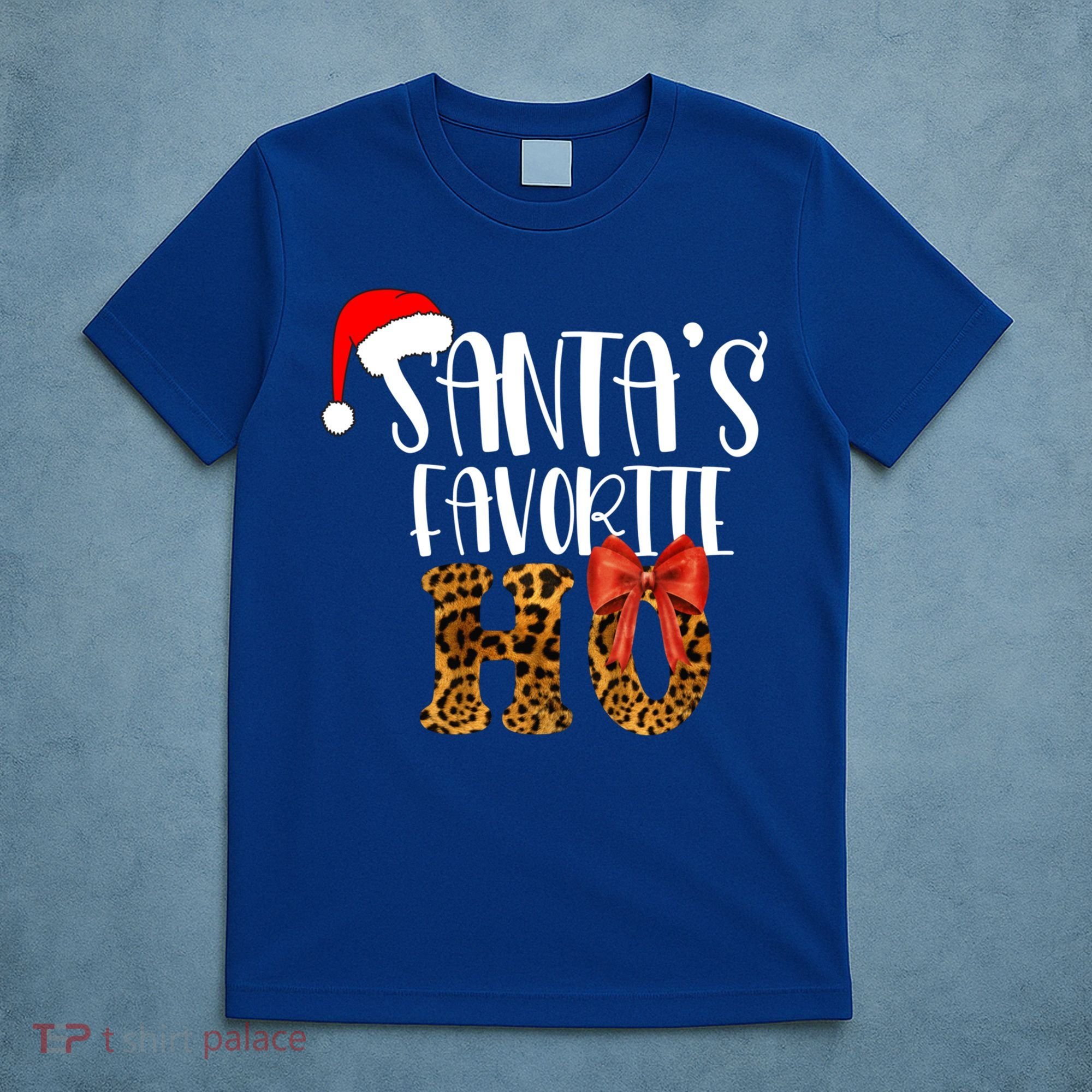 Cute Cheetah SantaS Favorite Ho Christmas S Gift T-Shirt