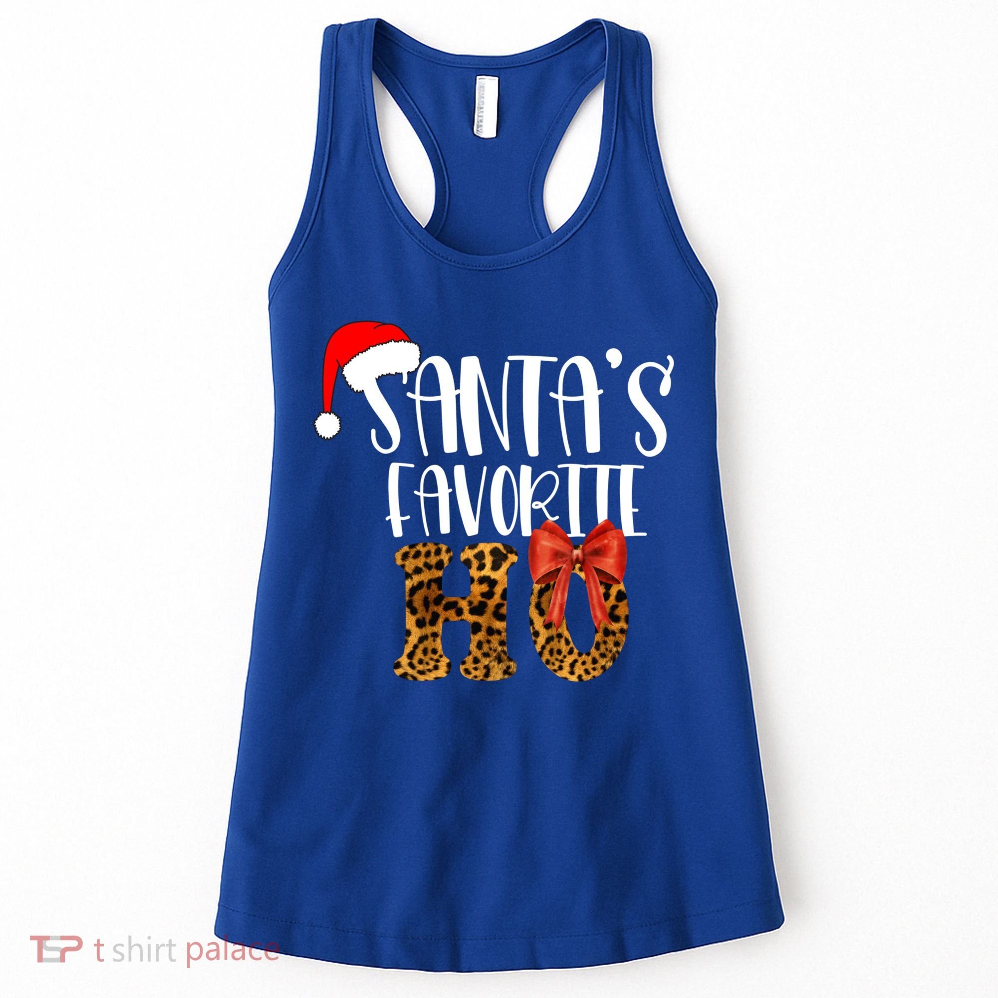 Cute Cheetah SantaS Favorite Ho Christmas S Gift Women's Tank Top