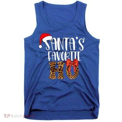 Cute Cheetah SantaS Favorite Ho Christmas S Gift Tank Top