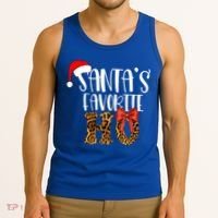 Cute Cheetah SantaS Favorite Ho Christmas S Gift Tank Top thumb 3