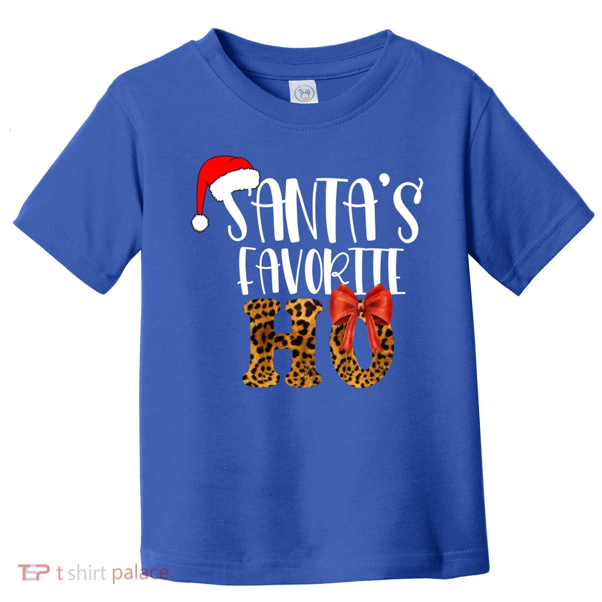 Cute Cheetah SantaS Favorite Ho Christmas S Gift Toddler T-Shirt