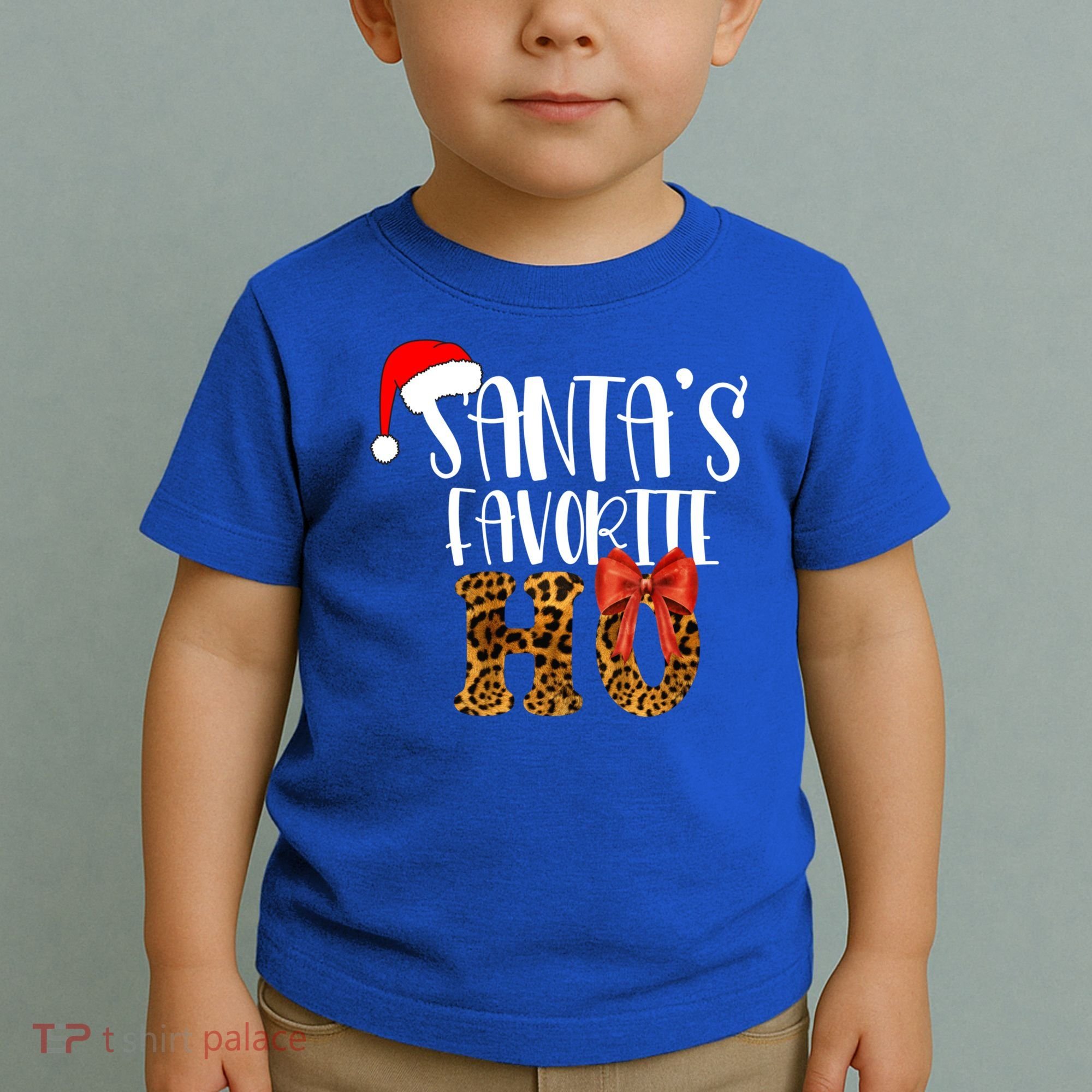Cute Cheetah SantaS Favorite Ho Christmas S Gift Toddler T-Shirt