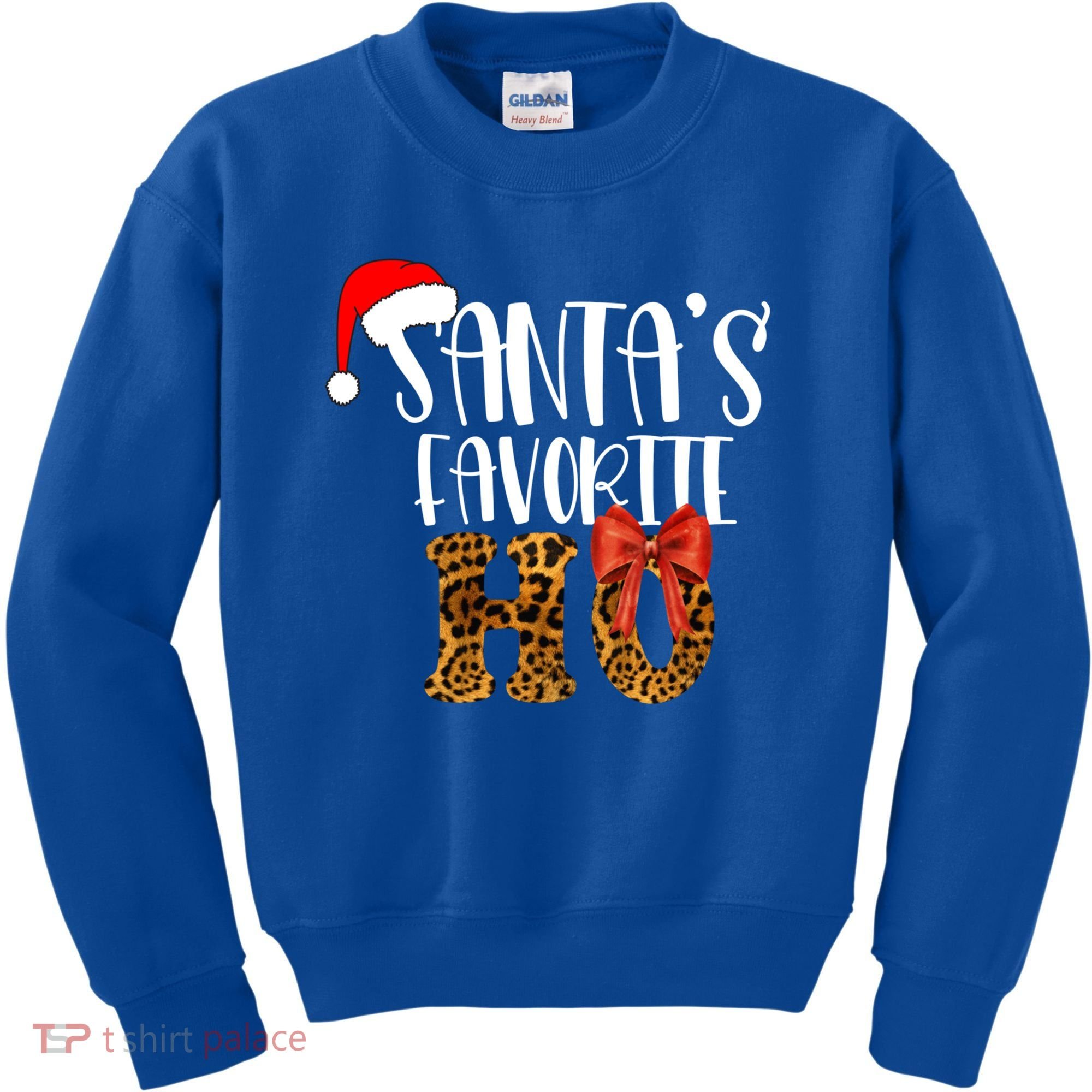 Cute Cheetah SantaS Favorite Ho Christmas S Gift Kids Sweatshirt