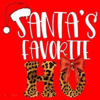Cute Cheetah SantaS Favorite Ho Christmas S Gift Santa Hat thumb 1