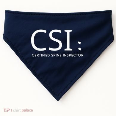 Csi Certified Spine Inspector USA-Made Doggie Bandana