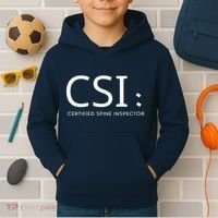 Csi Certified Spine Inspector Kids Hoodie thumb 2