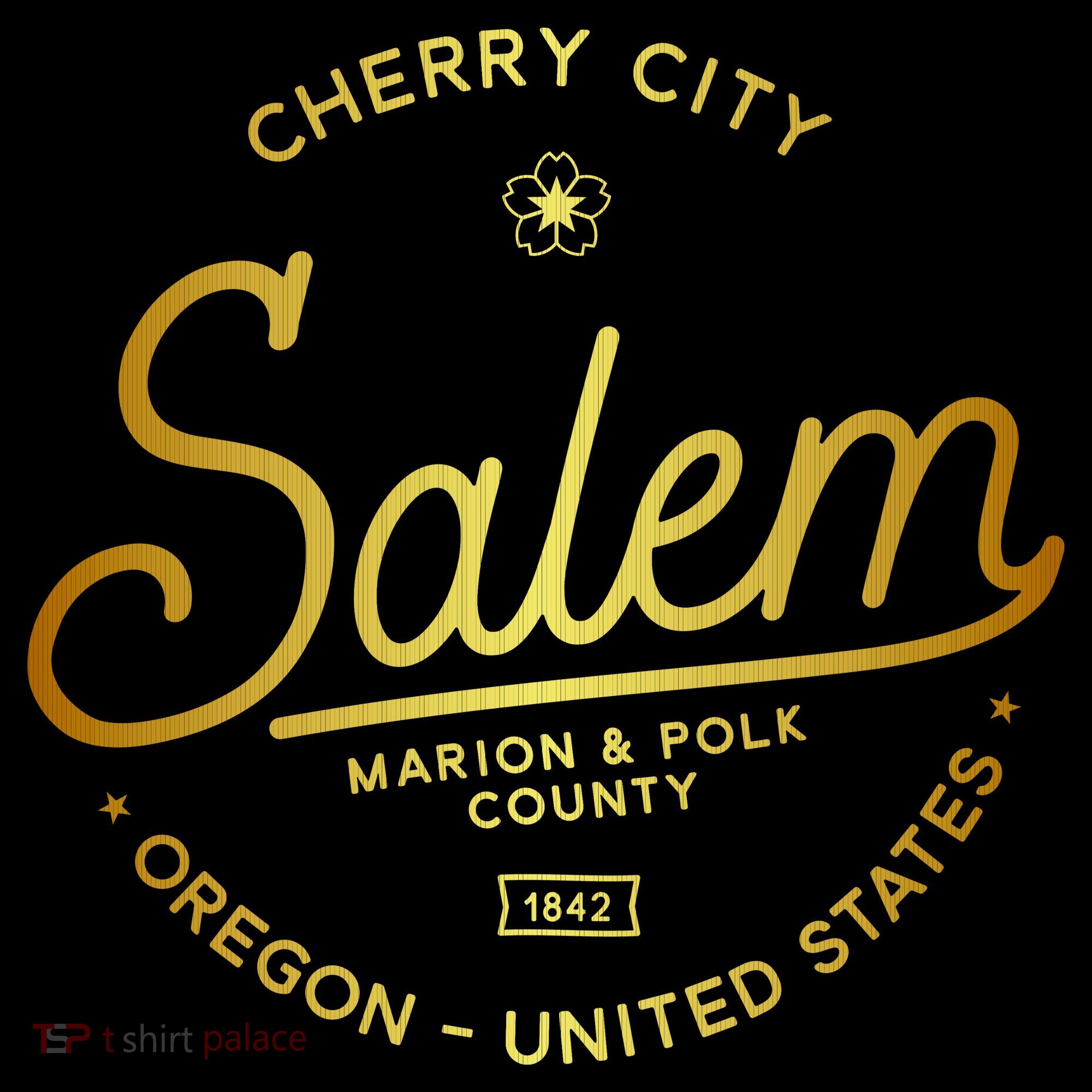 Cherry City Salem Oregon Marion & Polk County 1842 Coffee Mug