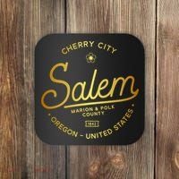 Cherry City Salem Oregon Marion & Polk County 1842 Coaster thumb 0