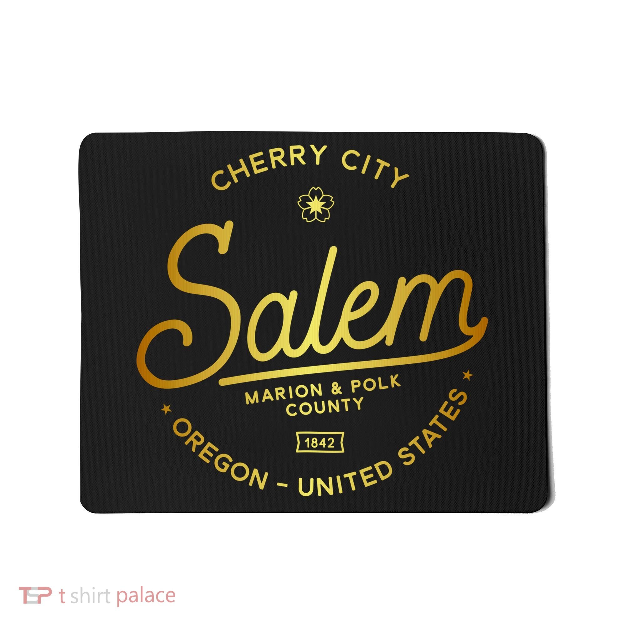 Cherry City Salem Oregon Marion & Polk County 1842 Mousepad