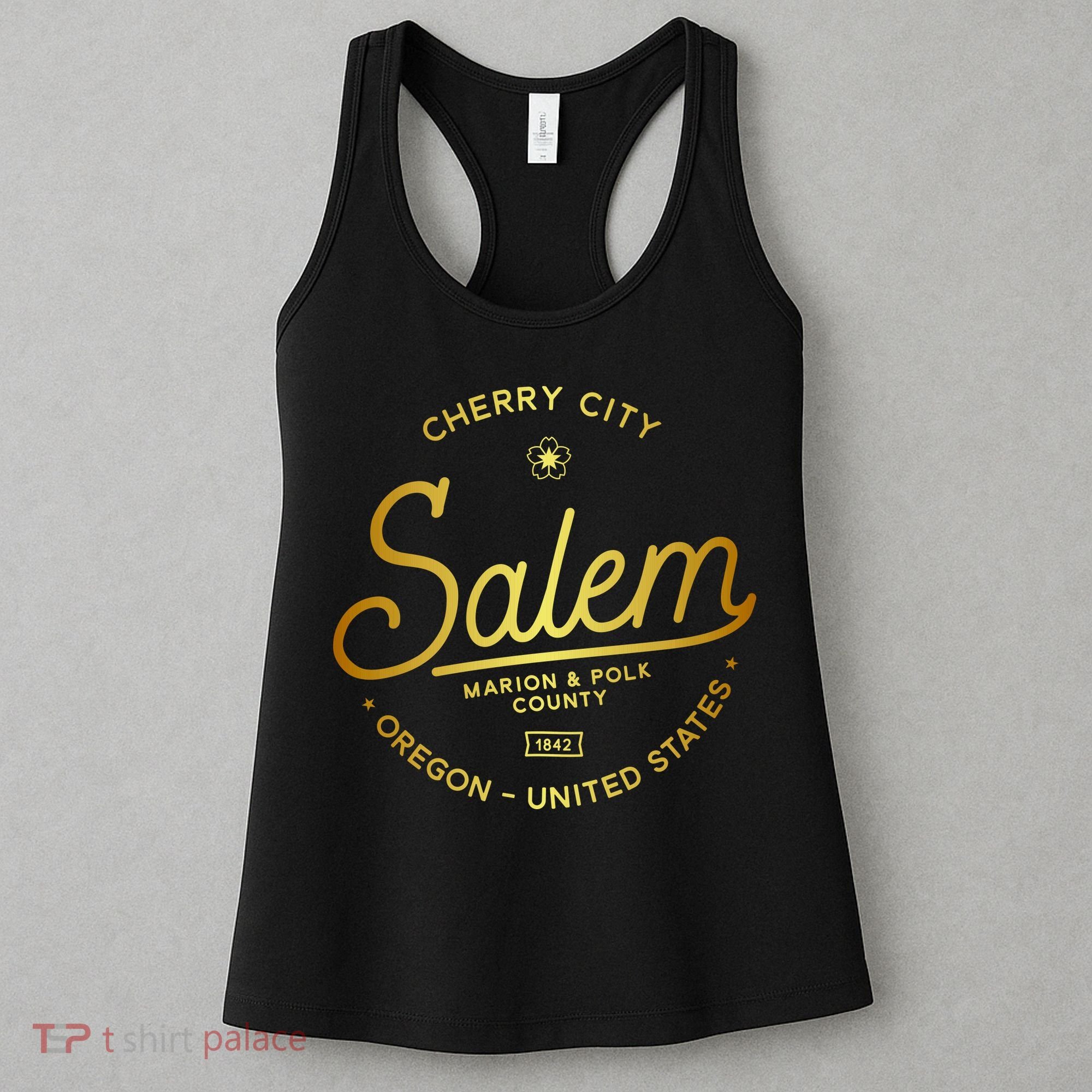 Cherry City Salem Oregon Marion & Polk County 1842 Women's Tank Top