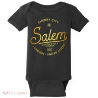 Cherry City Salem Oregon Marion & Polk County 1842 Baby Bodysuit thumb 0