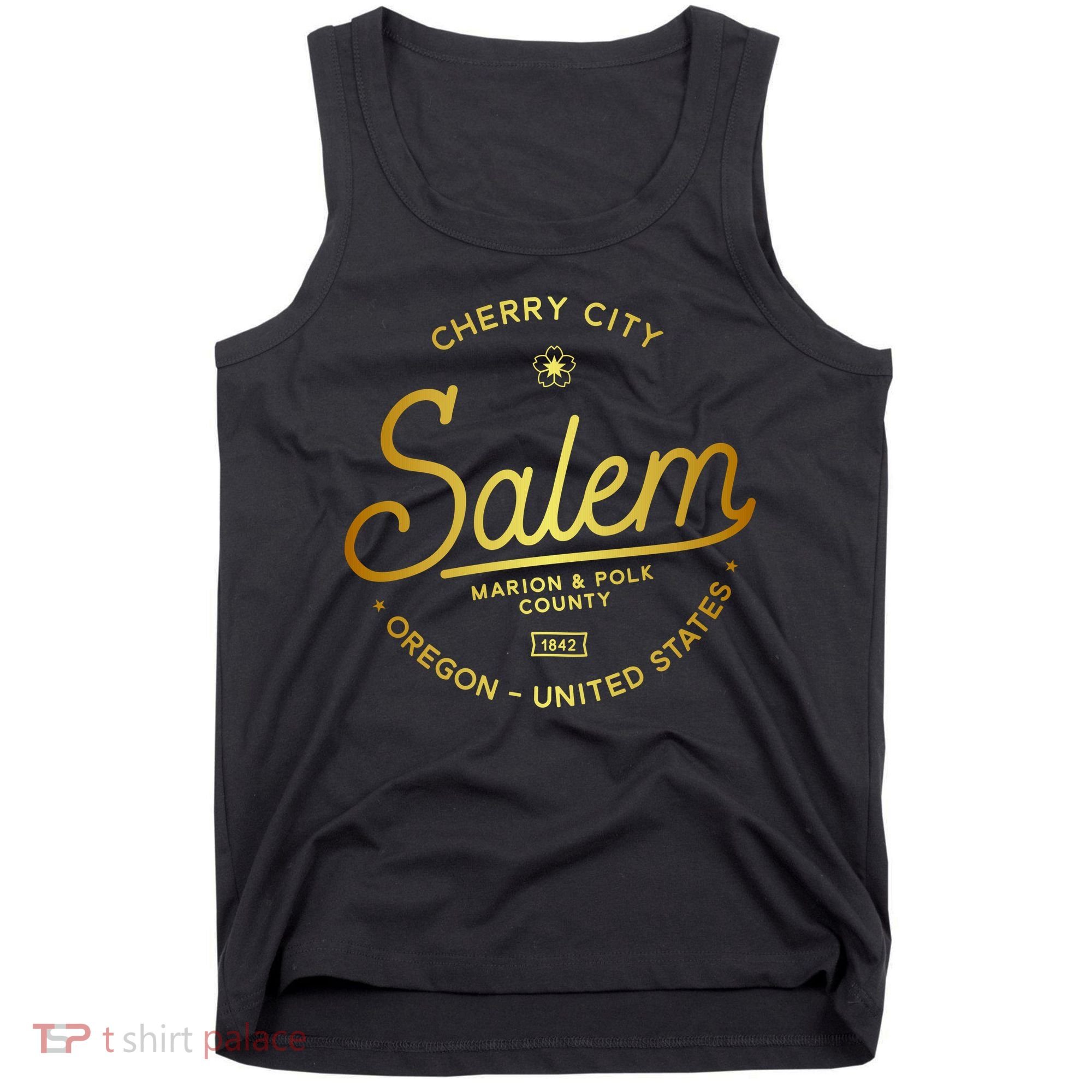 Cherry City Salem Oregon Marion & Polk County 1842 Tank Top
