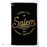Cherry City Salem Oregon Marion & Polk County 1842 Golf Towel thumb 0