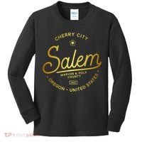 Cherry City Salem Oregon Marion & Polk County 1842 Kids Long Sleeve Shirt thumb 0