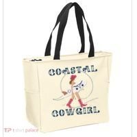 Coastal Cowgirl Surf Beach Tote Bag thumb 2
