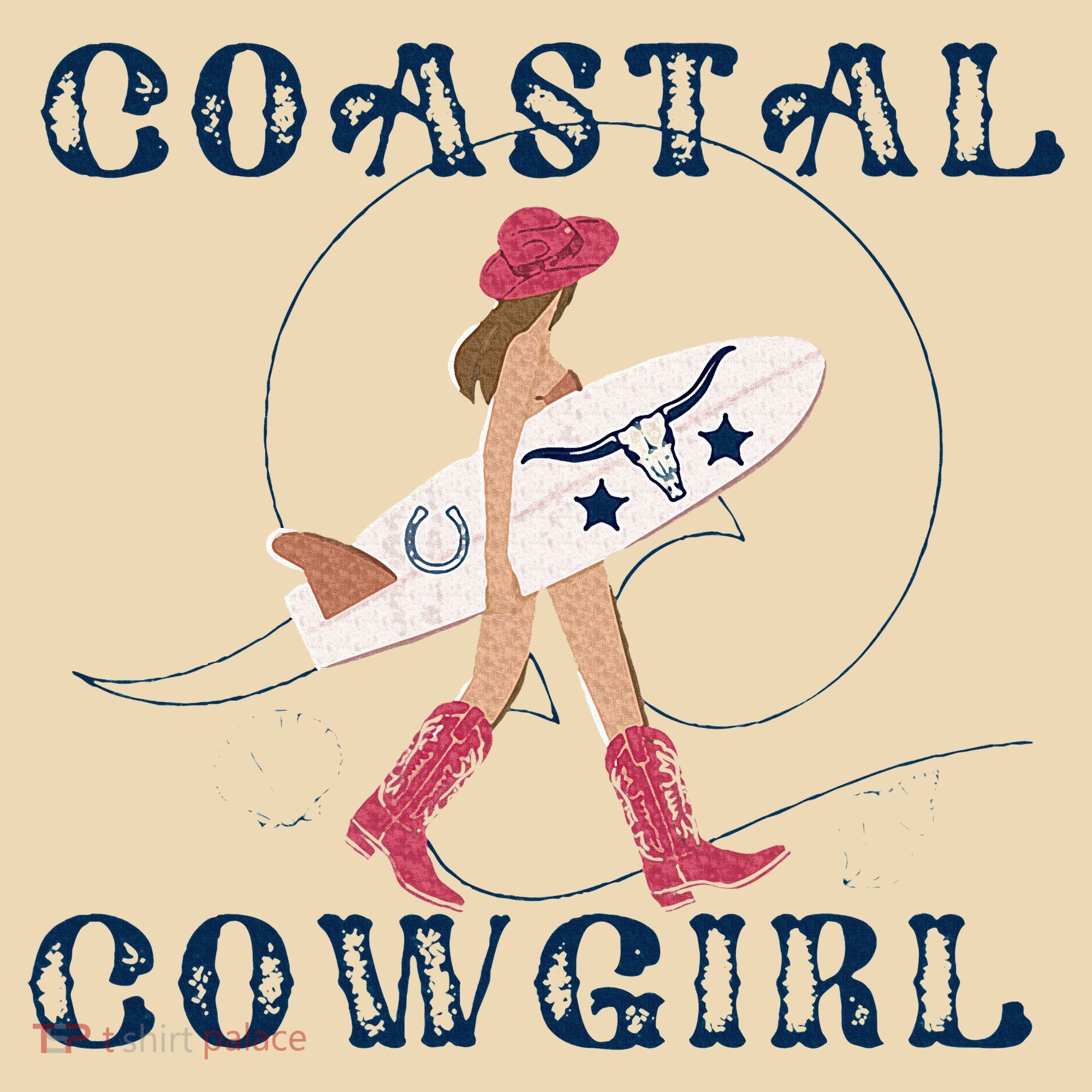 Coastal Cowgirl Surf Beach Tote Bag