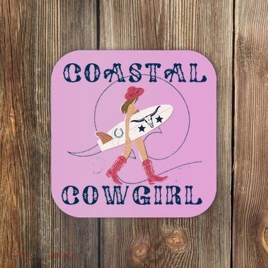 Coastal Cowgirl Surf Beach Coaster