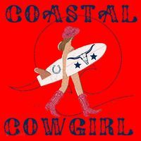 Coastal Cowgirl Surf Beach Santa Hat thumb 1