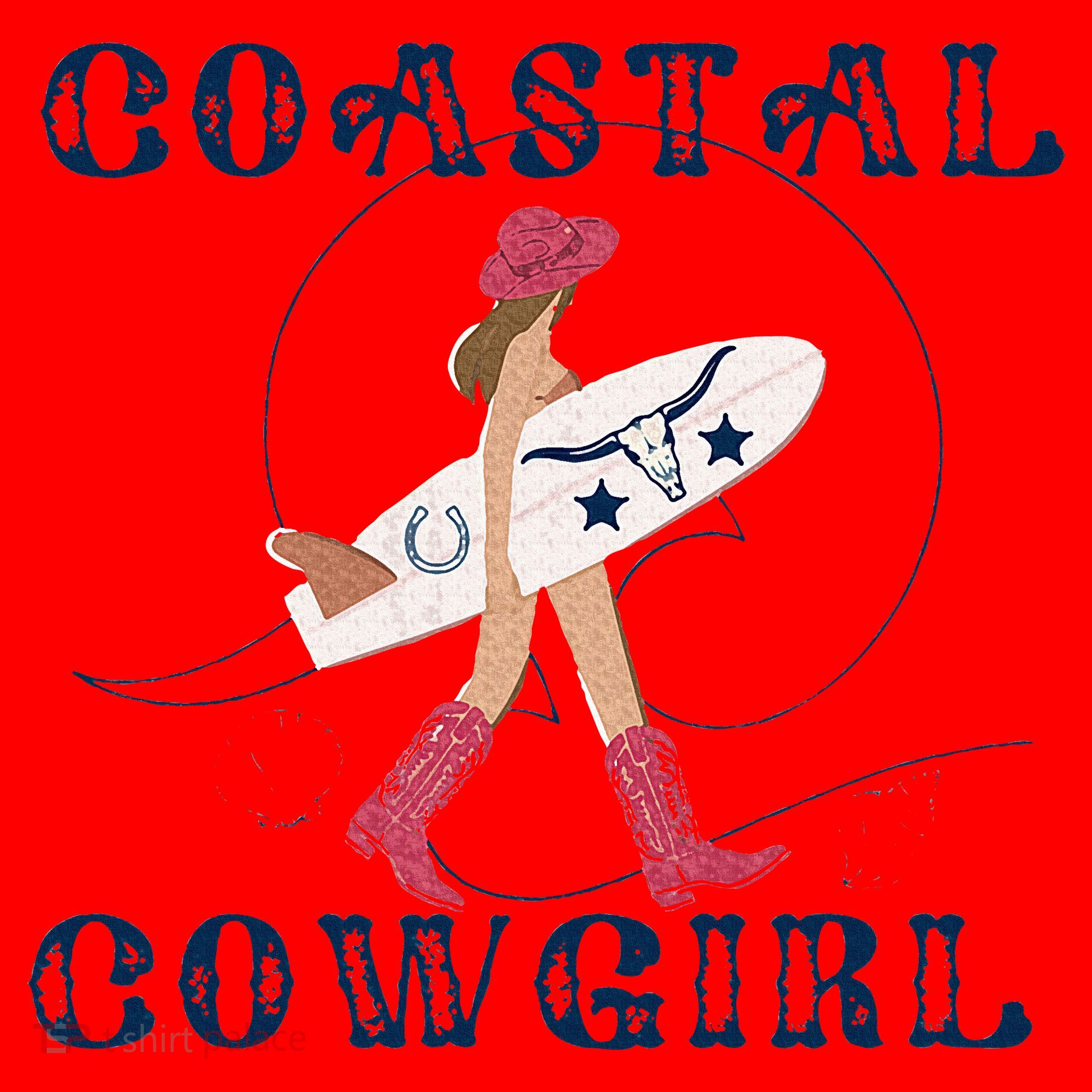 Coastal Cowgirl Surf Beach Santa Hat