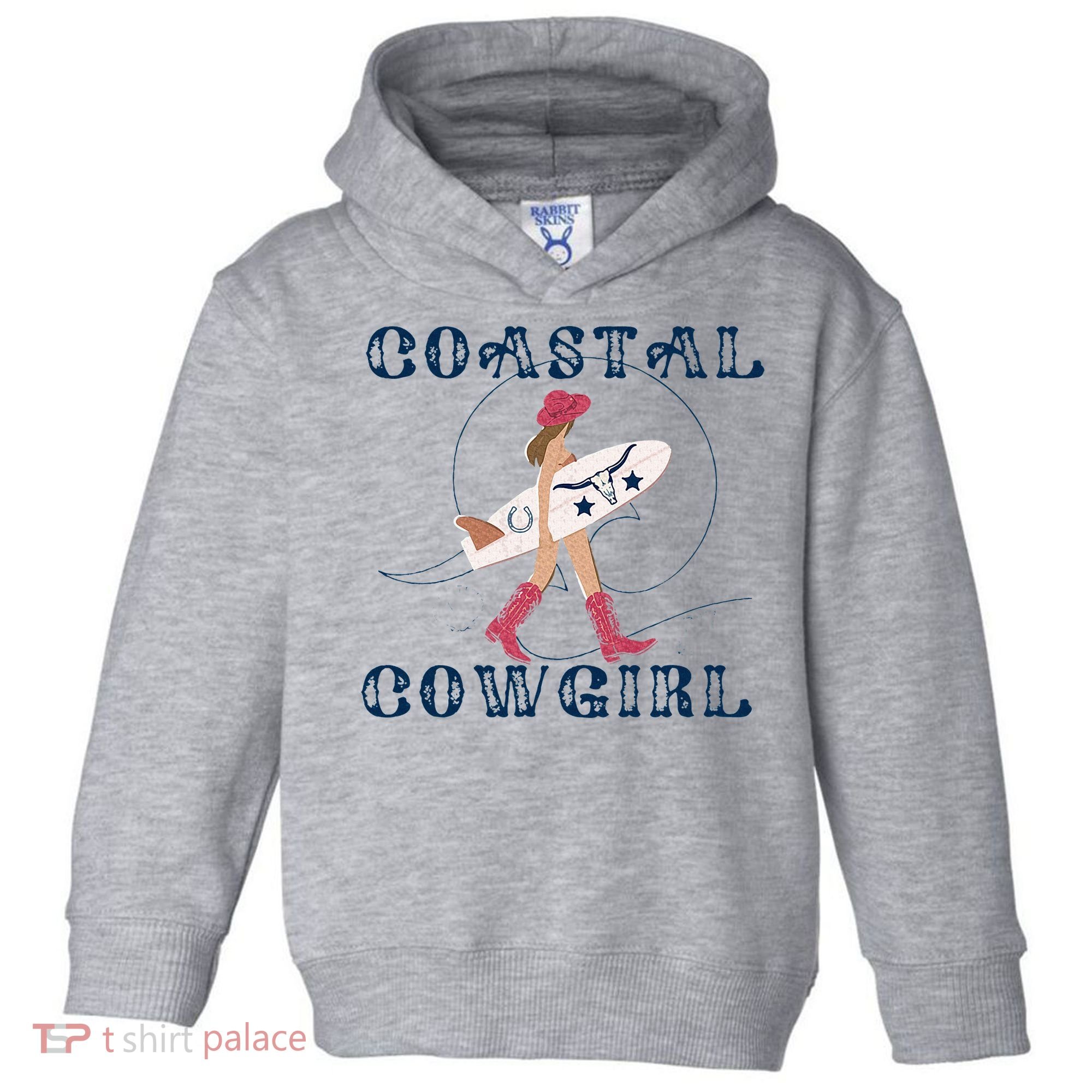 Coastal Cowgirl Surf Beach Toddler Hoodie