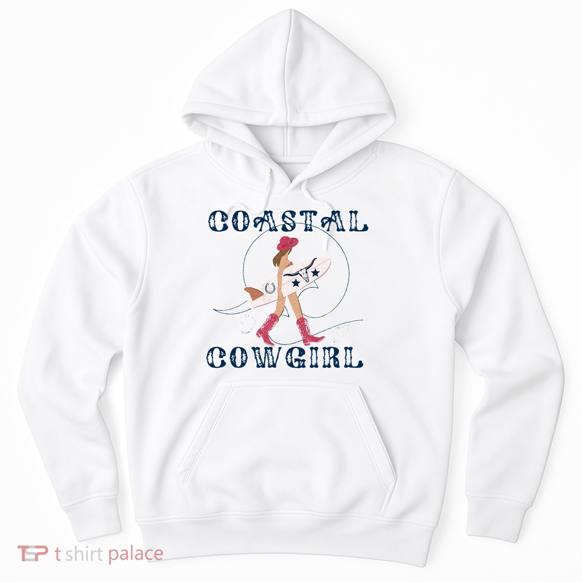 Coastal Cowgirl Surf Beach Hoodie