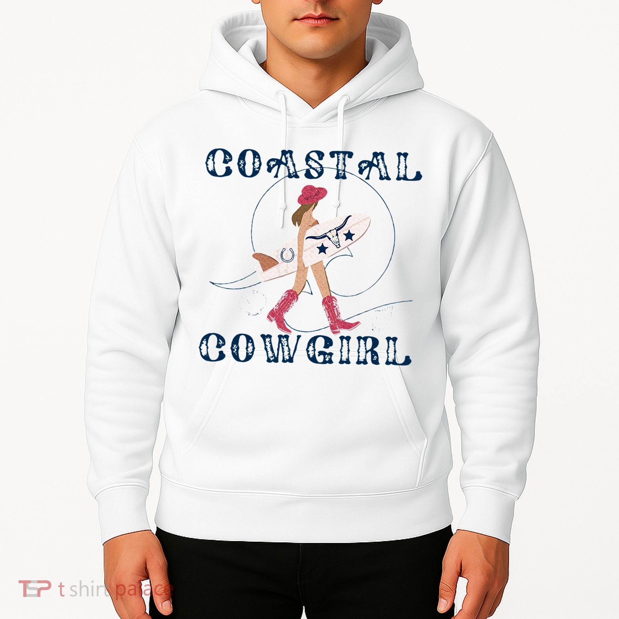 Coastal Cowgirl Surf Beach Hoodie