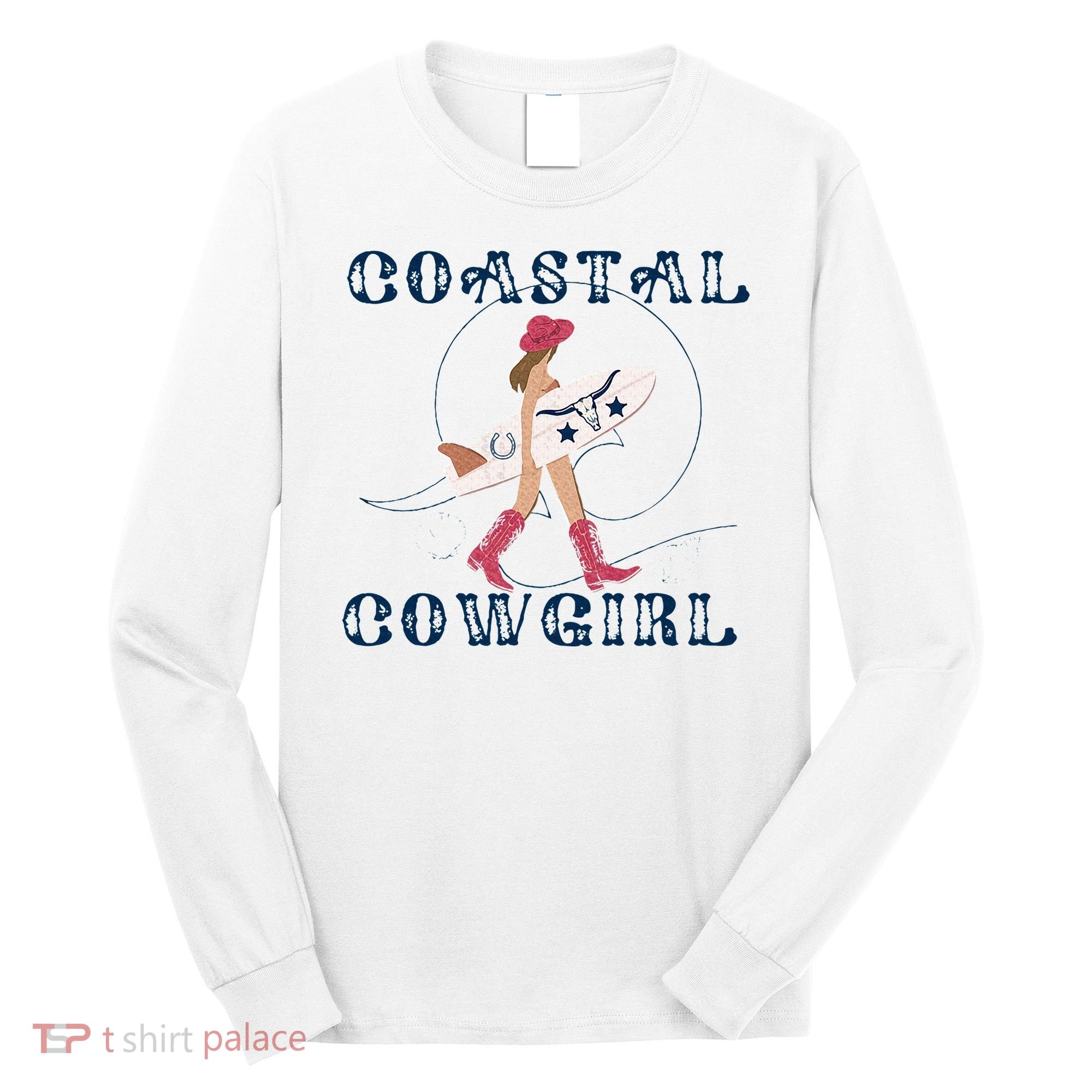 Coastal Cowgirl Surf Beach Long Sleeve Shirt