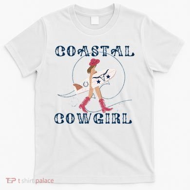 Coastal Cowgirl Surf Beach T-Shirt