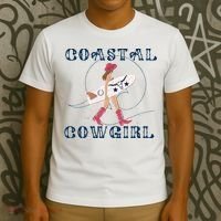 Coastal Cowgirl Surf Beach T-Shirt thumb 3