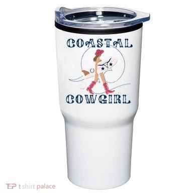 Coastal Cowgirl Surf Beach Tumbler