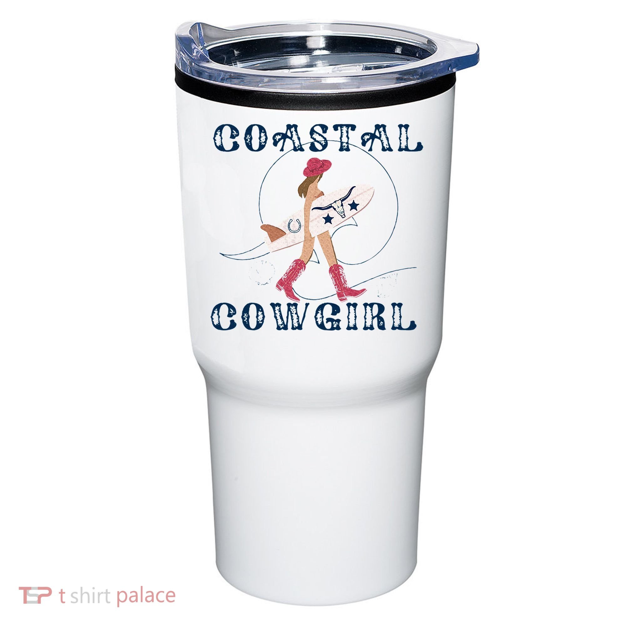 Coastal Cowgirl Surf Beach Tumbler