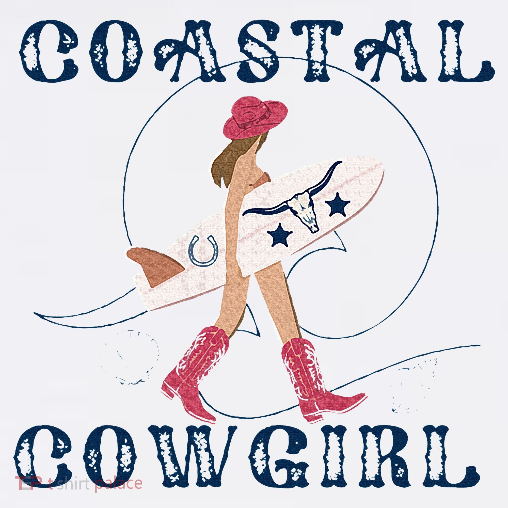 Coastal Cowgirl Surf Beach Women's Tank Top