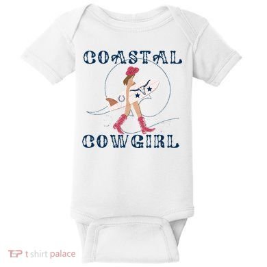 Coastal Cowgirl Surf Beach Baby Bodysuit