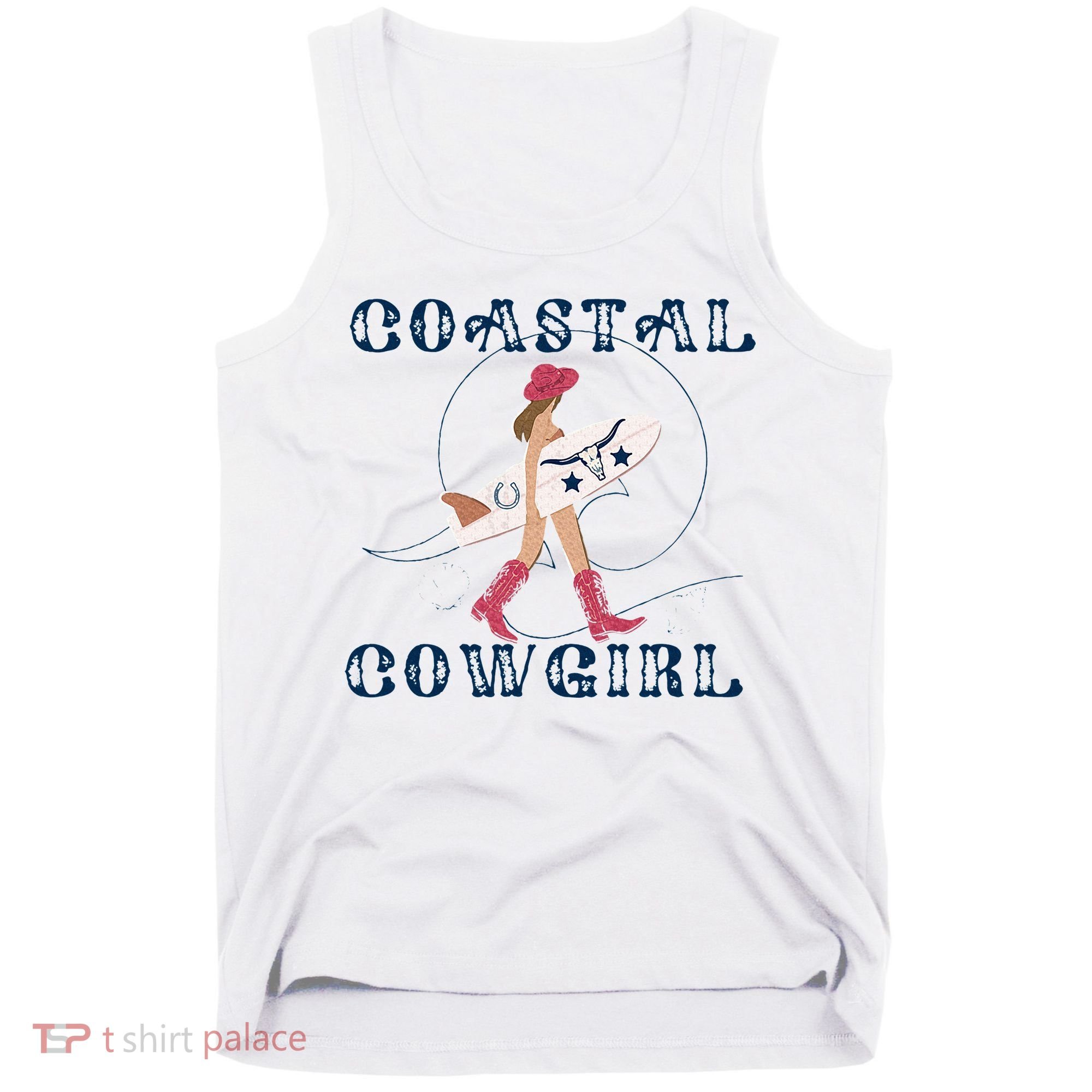 Coastal Cowgirl Surf Beach Tank Top
