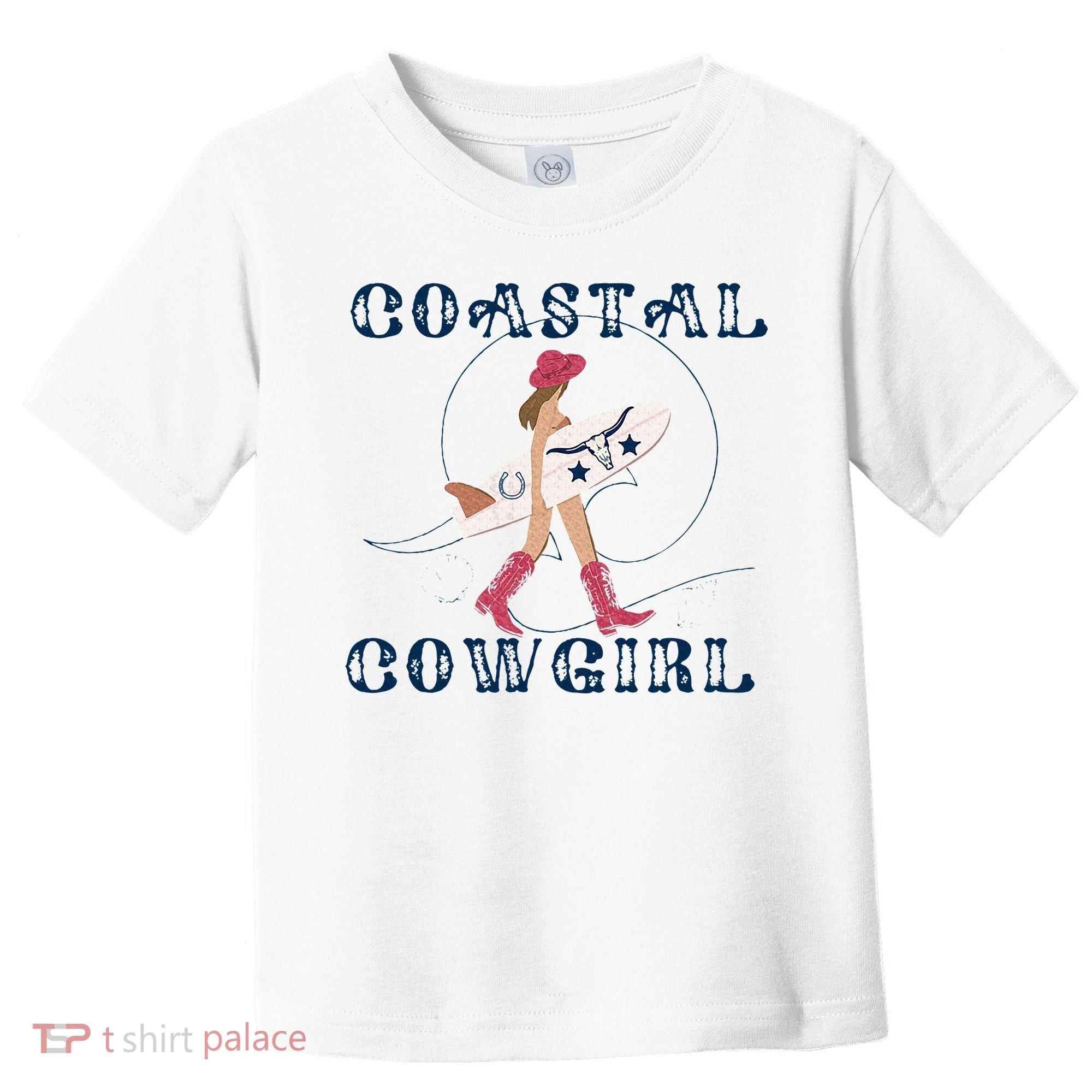 Coastal Cowgirl Surf Beach Toddler T-Shirt