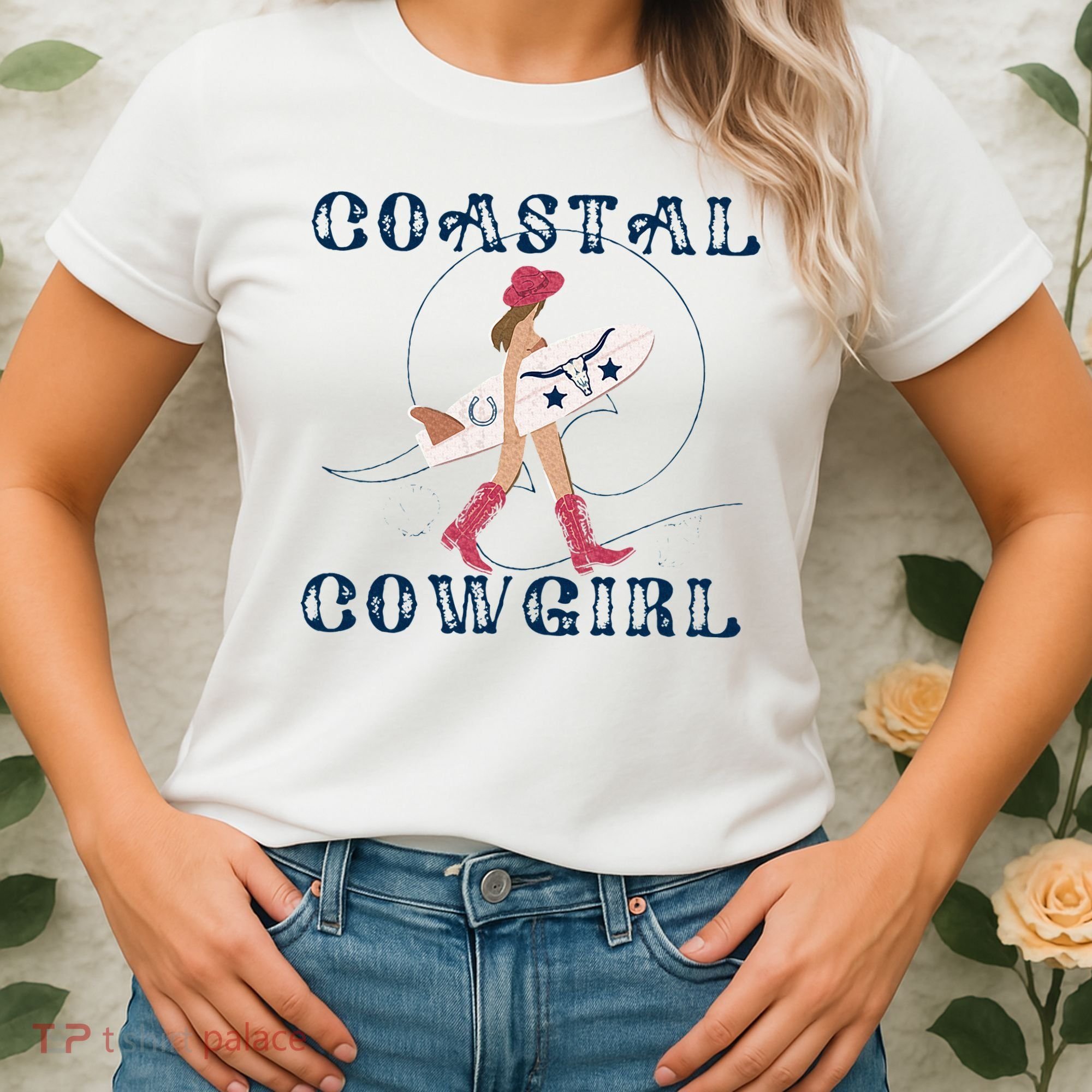Coastal Cowgirl Surf Beach Women's T-Shirt