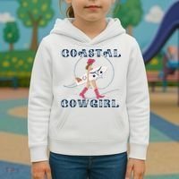 Coastal Cowgirl Surf Beach Kids Hoodie thumb 3