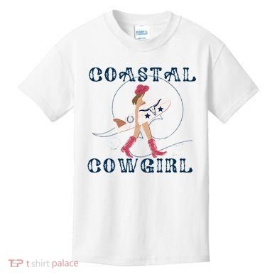 Coastal Cowgirl Surf Beach Kids T-Shirt