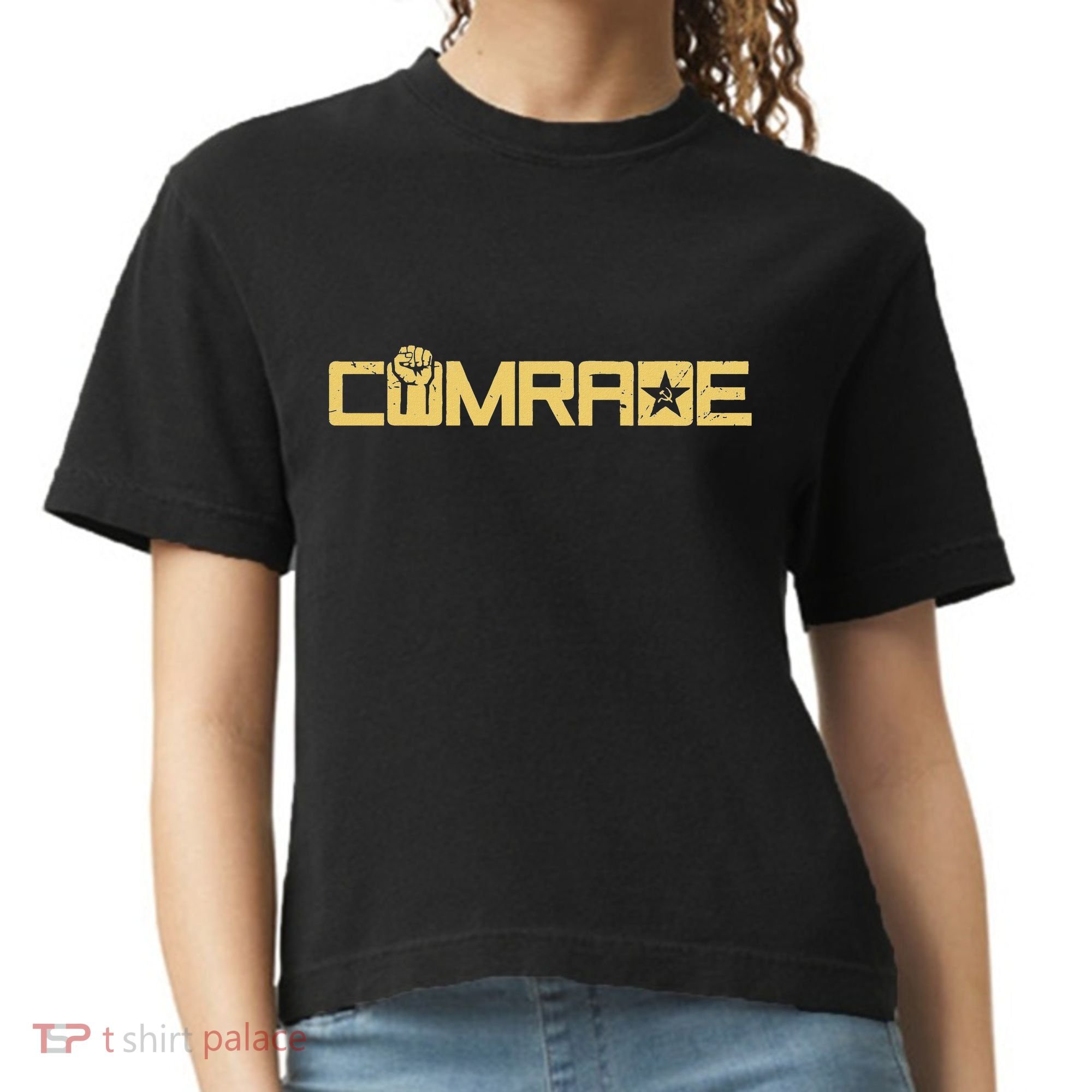 Comrade Communist Socialist Workers Communism Comfort Colors Boxy T-Shirt