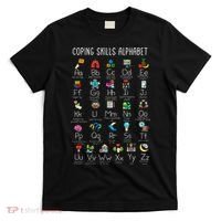 Counselor Coping Skills Alphabet Mental Health Awareness T-Shirt thumb 0
