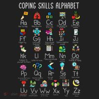 Counselor Coping Skills Alphabet Mental Health Awareness Beanie thumb 2