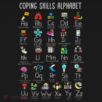 Counselor Coping Skills Alphabet Mental Health Awareness Women's Hoodie thumb 2